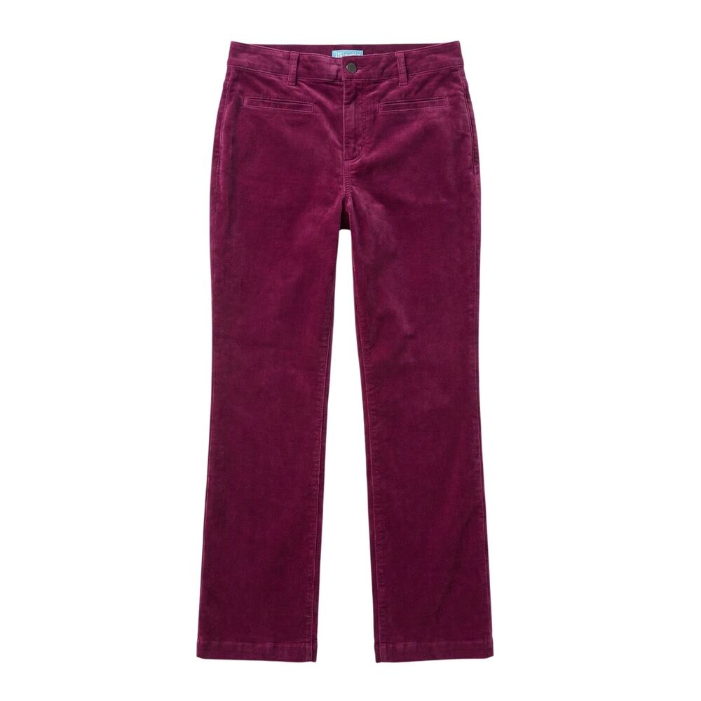 J. McLaughlin Womens 2 Old Money Preppy Academia Holiday Velvet Straight Pants‎